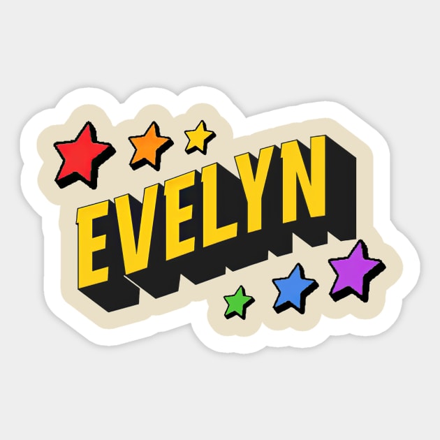 Evelyn - Personalized Style Sticker by Jet Design